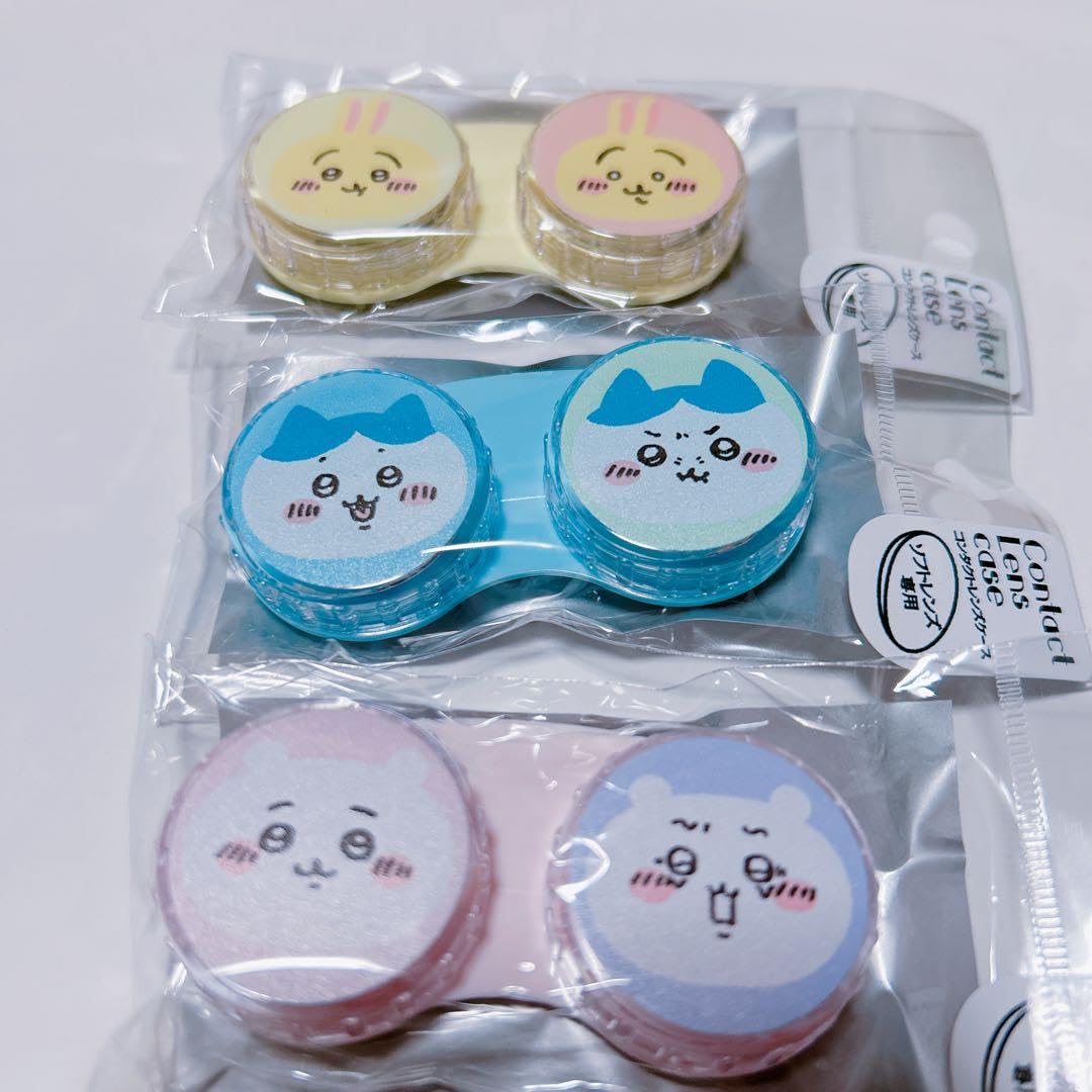Amazon.co.jp: ち ちいか ハチワレ モモンガコンタクトケースセット