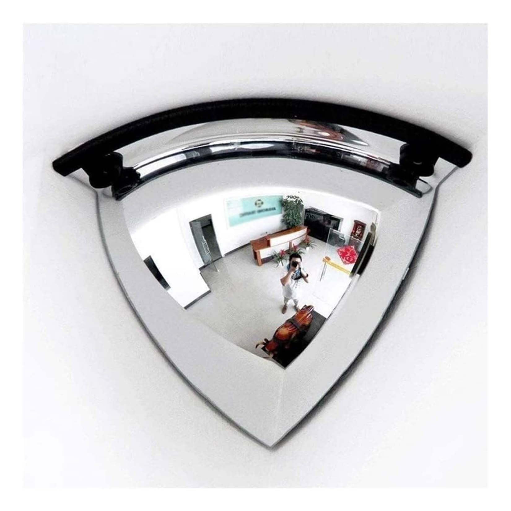 Miroir Sphérique, Miroir De Sécurité Intérieur, Miroir De Garage À Vue Large, Miroir Sphérique Acrylique, Miroir De Surveillance De Supermarché (Miroir Sphérique 1/8, Angle De Vision De 90 Degrés) (