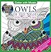 Owls Of The Night Adult Coloring Book With Bonus Relaxation Music CD Included: Color With Music