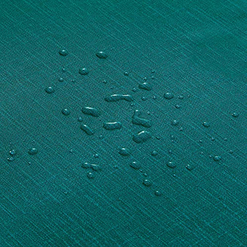 Image of NLMUVW Square Vinyl Tablecloth 100% Waterproof Spill Proof PVC Table Cloth Wipe Clean Table Cover for Kitchen Dining Picnic, Teal, 42 x 42 Inch