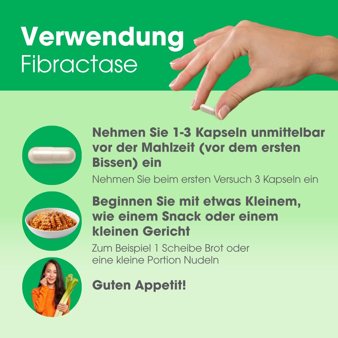 Intoleran Fibractase Forte Verdauungsenzyme – 108 Kapseln