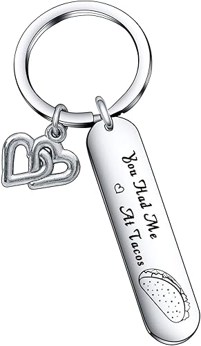 De&ai Llavero para entusiastas de los tacos, joyería para amantes de los tacos, regalo para adictos a los tacos