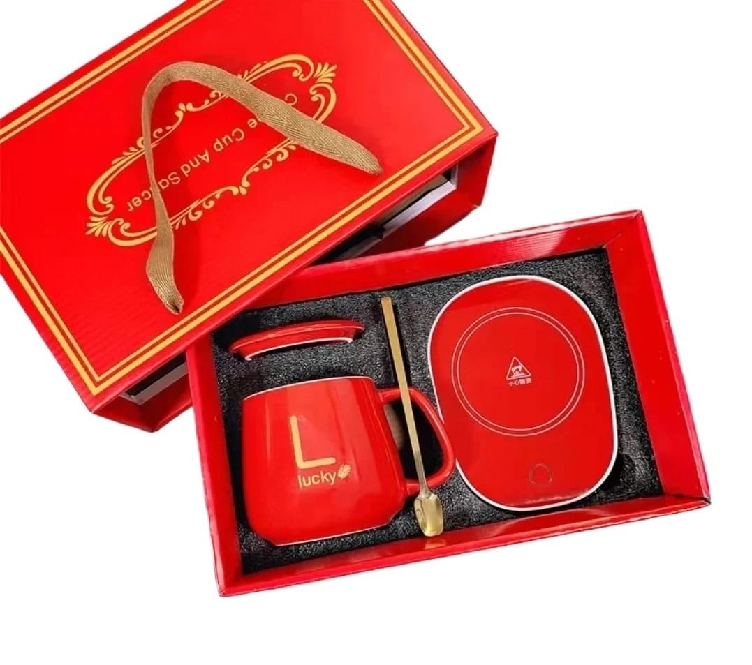 Juego de alfombrillas eléctricas for tazas con calefacción a temperatura constante, USB, for leche, té, agua, hogar y oficina, 55 °C, calentador de tazas de café Coster(A1)