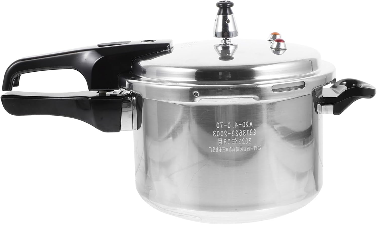 Aluminum Alloy Pressure Cooker for Gas Induction Stoves Multi Use Stew Soup Pot with Ergonomic Handle Rapid Heat Conduction Cooking Pot for Braising and Boiling