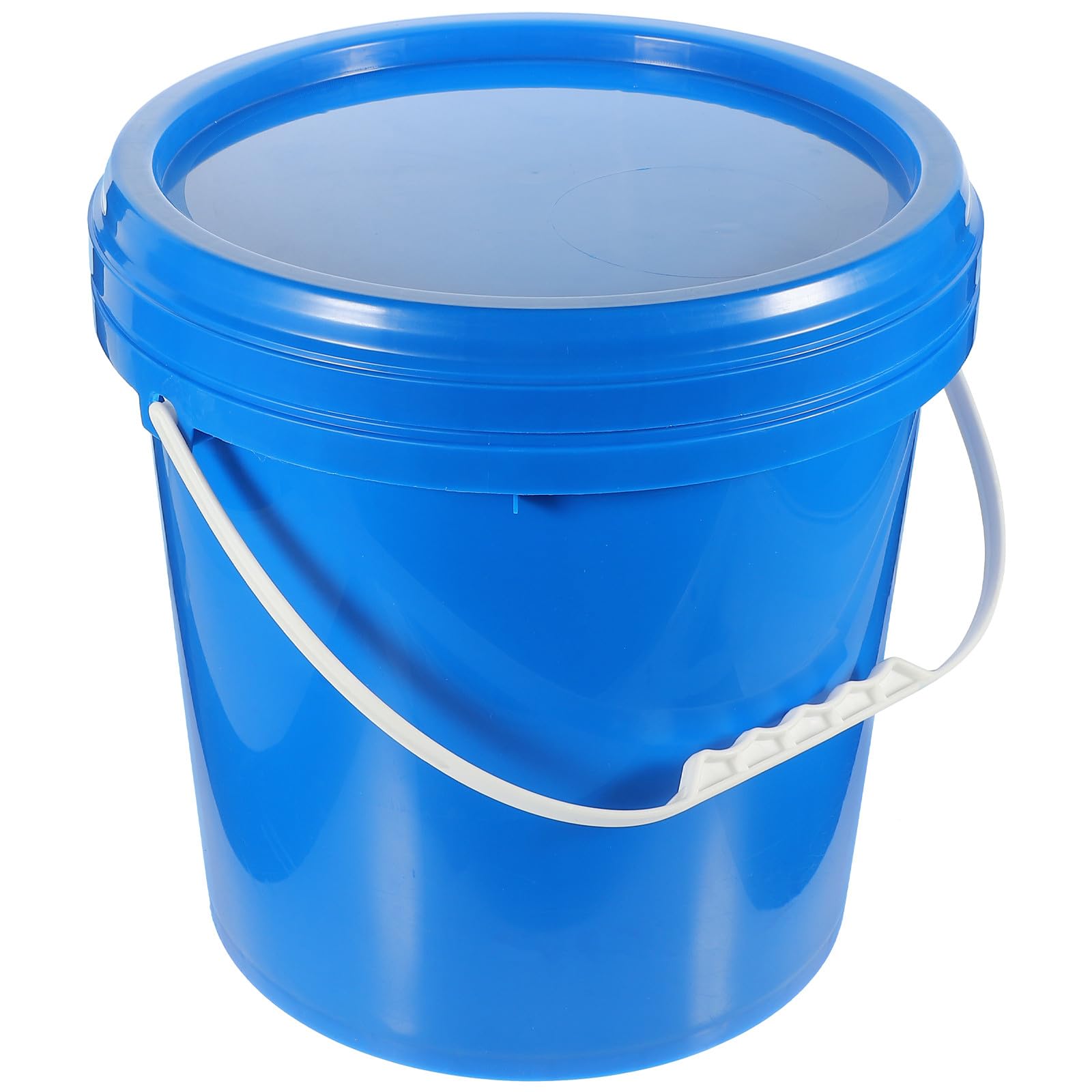 SHERCHPRY Praktischer 10-Liter Hdpe Farbeimer mit Deckel Luftdicht Verschließbar Blau für Farbe Verpackung und Tägliche Aufbewahrung