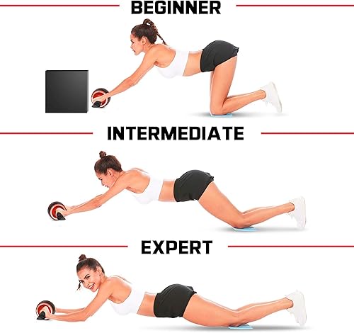 Miniatura 7 de Ab Roller Wheel with Knee Pad Mat,Automatic Rebound Abdominal Wheel Abs Workout Equipment,Home Gym Equipment,No Noise Ab Wheel for Men&Women