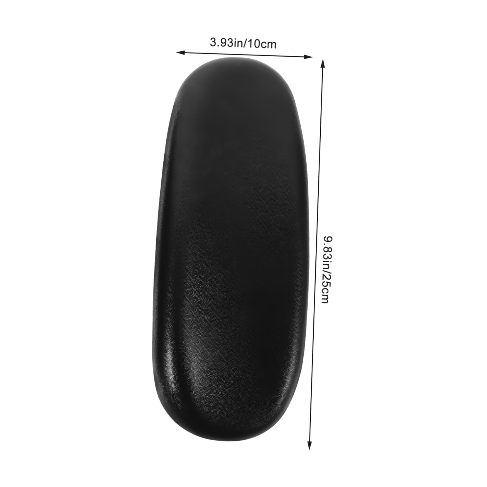 DOITOOL Cojín Reposabrazos Silla P07-1, PU Negro, 2uds