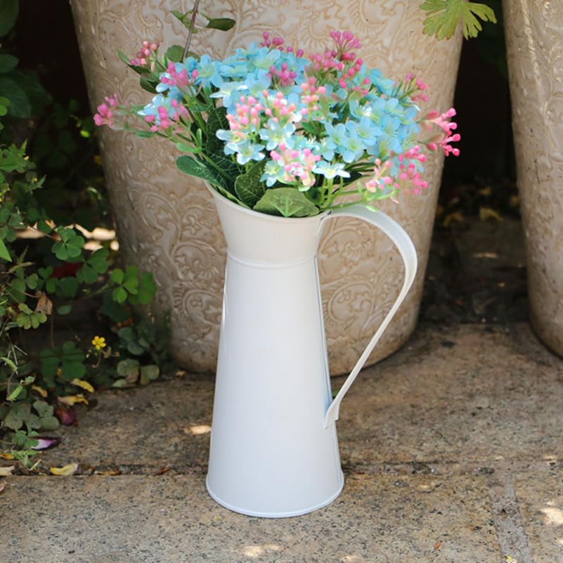 Amazon.co.jp: MERRYHAPY ビンテージ 水差し 花瓶 2個 花瓶 金属花瓶