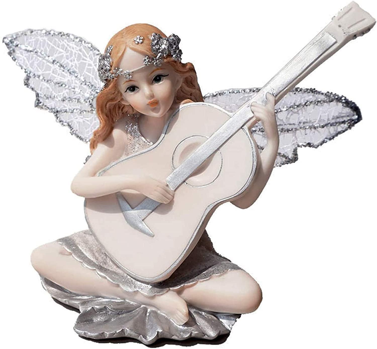 Statue fée fleur figurine ange résine décoration table mariage - 5
