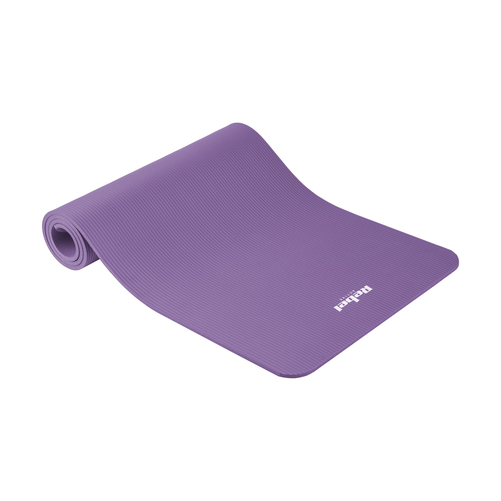 Rebel Mata Gimnastyczna do Ćwiczeń Joga Pilates Fitness 183x61cm Grubość 1cm Materiał NBR Fioletowa RBA-3150-PU