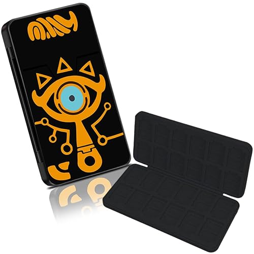 Switch Games Card Case for Nintendo Switch, Switch Case Storage Cases Holder for SwitchLiteOLED Game Hard Shell with 48 Micro SD Card Slots & 24
