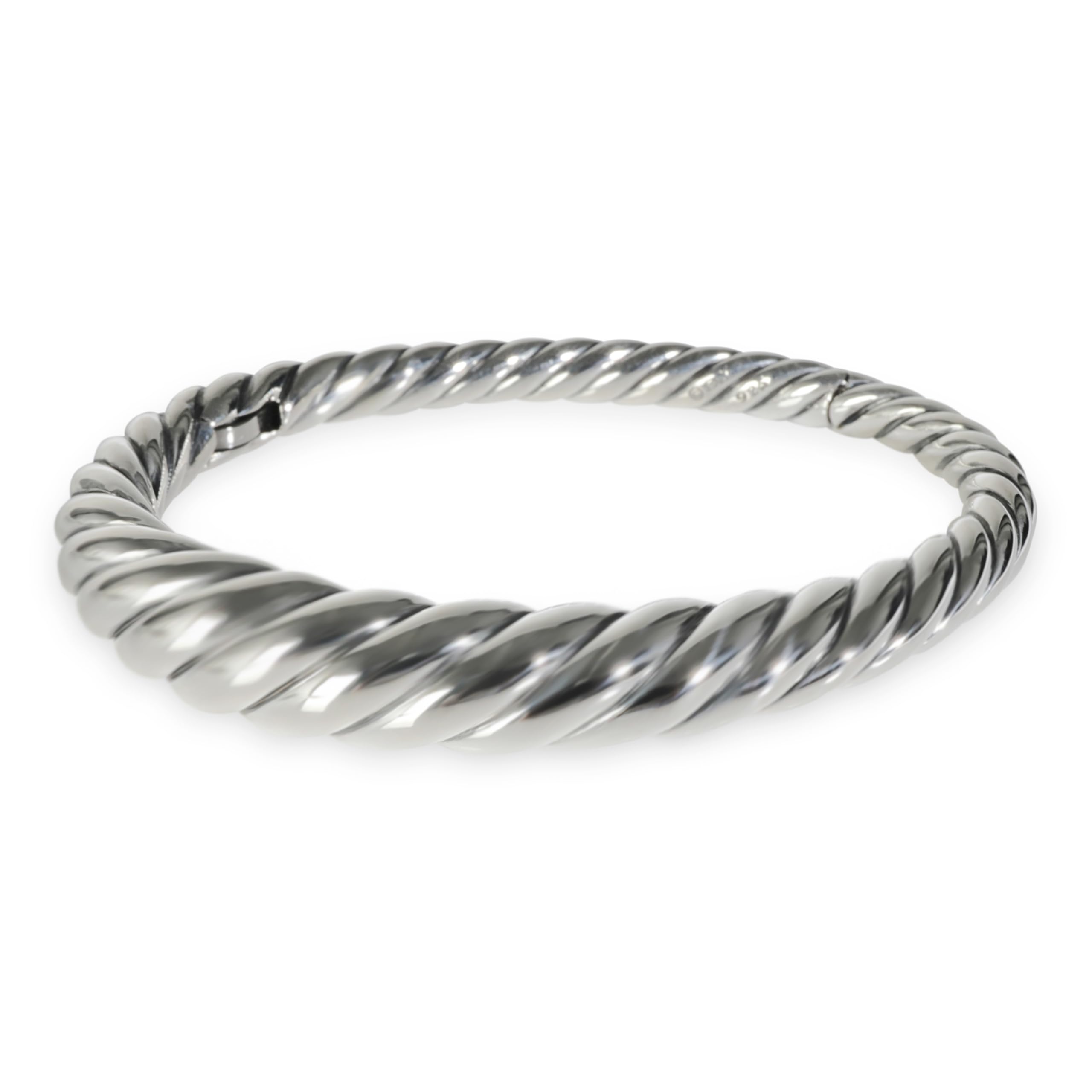 David Yurman Pure Form Cable Bracelet Sterling Silver (Pre-Loved)
