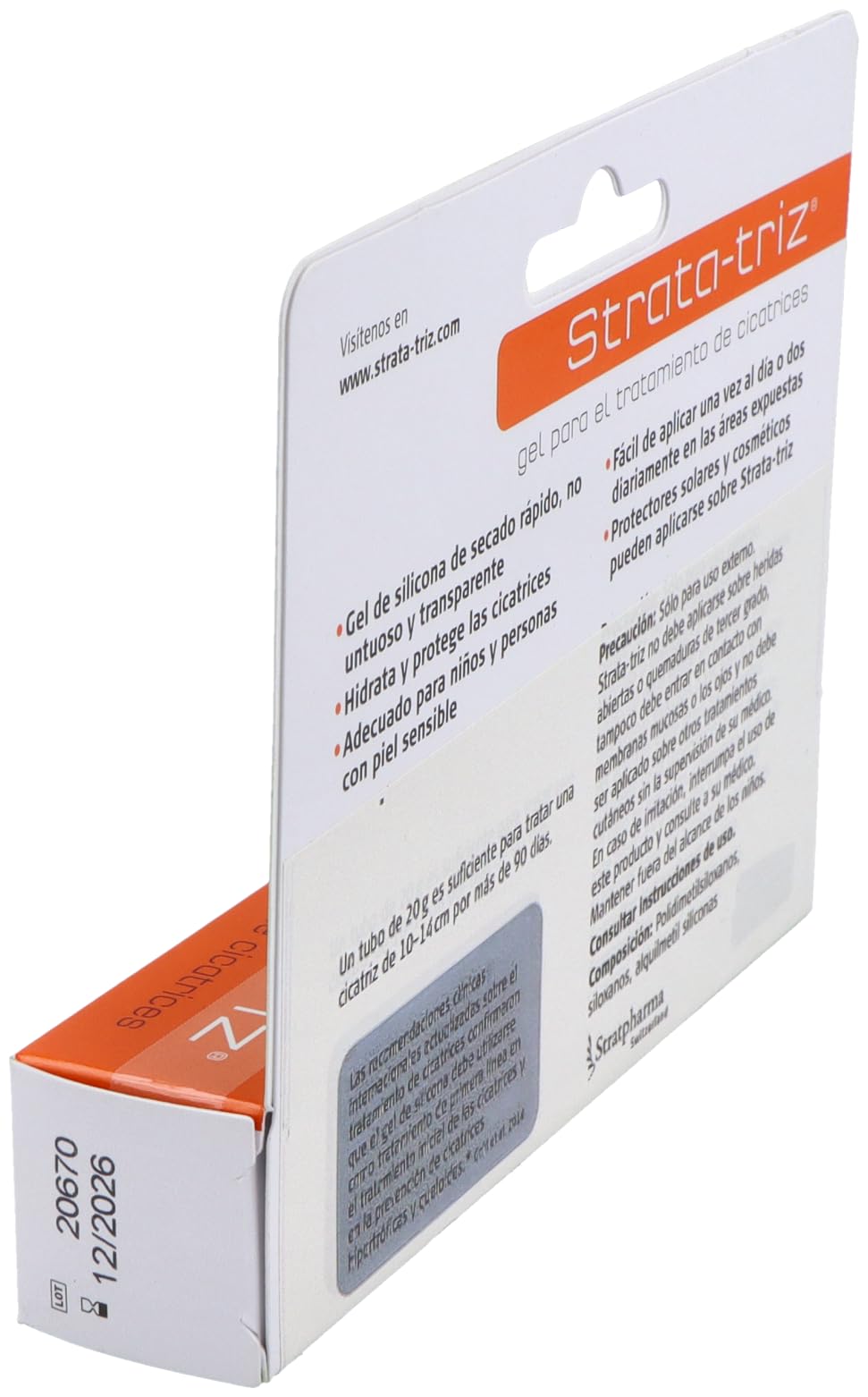 Gel de secado rápido para tratamiento de cicatrices, 20g