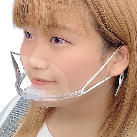 Amazon Co Jp Sararito サラリト 使い捨て透明マスク 耳掛けタイプ フェイスシールド 10枚入 Rs L1370 ドラッグストア