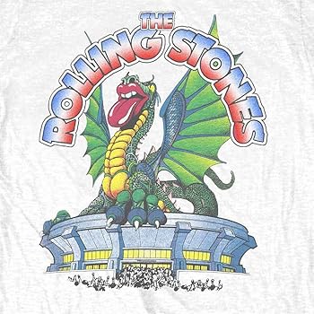 Amazon.com: The Rolling Stones T Shirt 81 Tour Dragon Band Logo