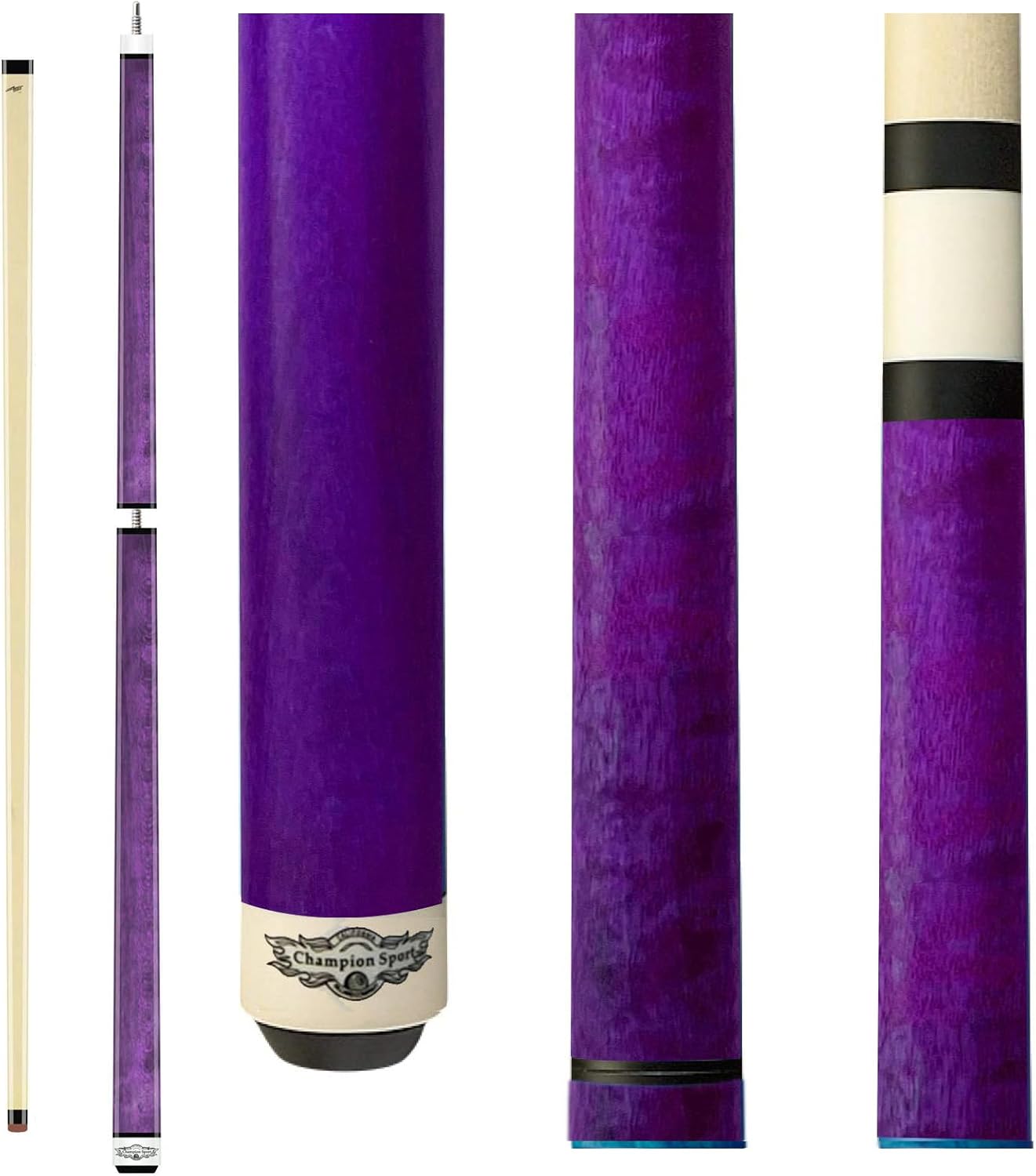 Champion Cerberus and Eros Series Heavy Hitter Jump Break Cue - 19-26 oz 3 Piece Pool Stick for Explosive Breaks and Effortless Jumps