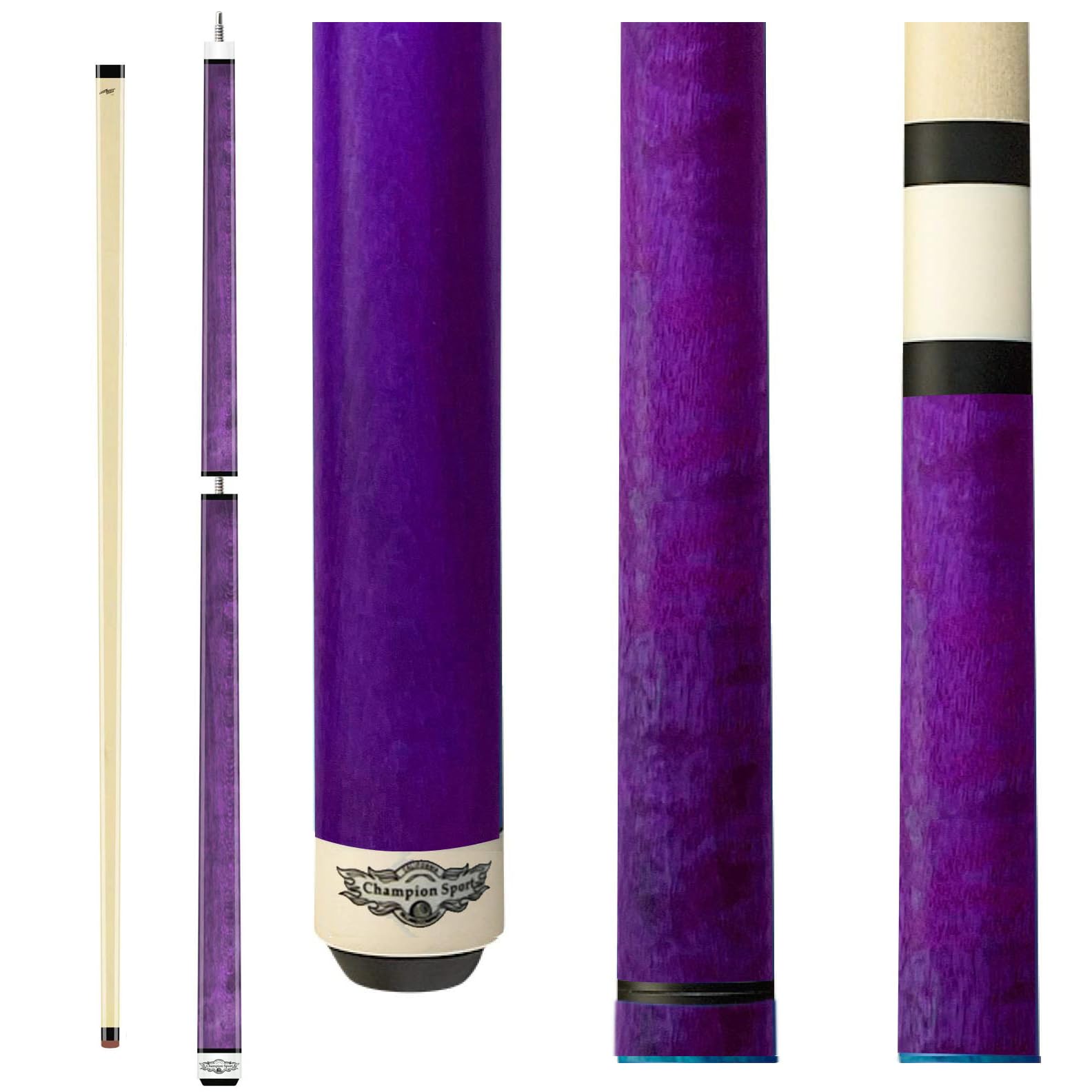 Champion Cerberus and Eros Series Heavy Hitter Jump Break Cue - 19-26 oz 3 Piece Pool Stick for Explosive Breaks and Effortless Jumps