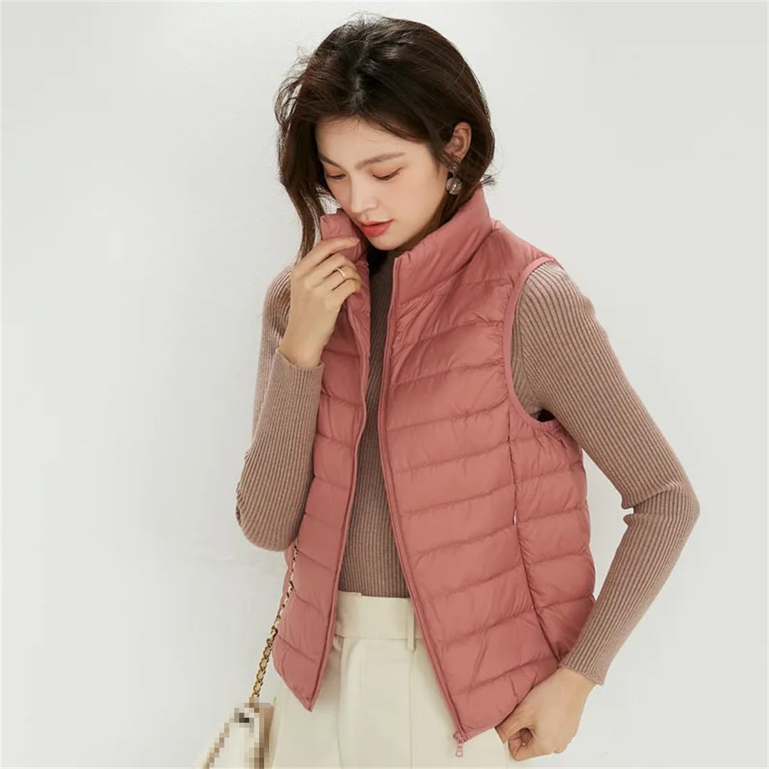 Femmes Gilet Vestes Sans Manches Manteau Bouffant Whitefashion Parka Courte
