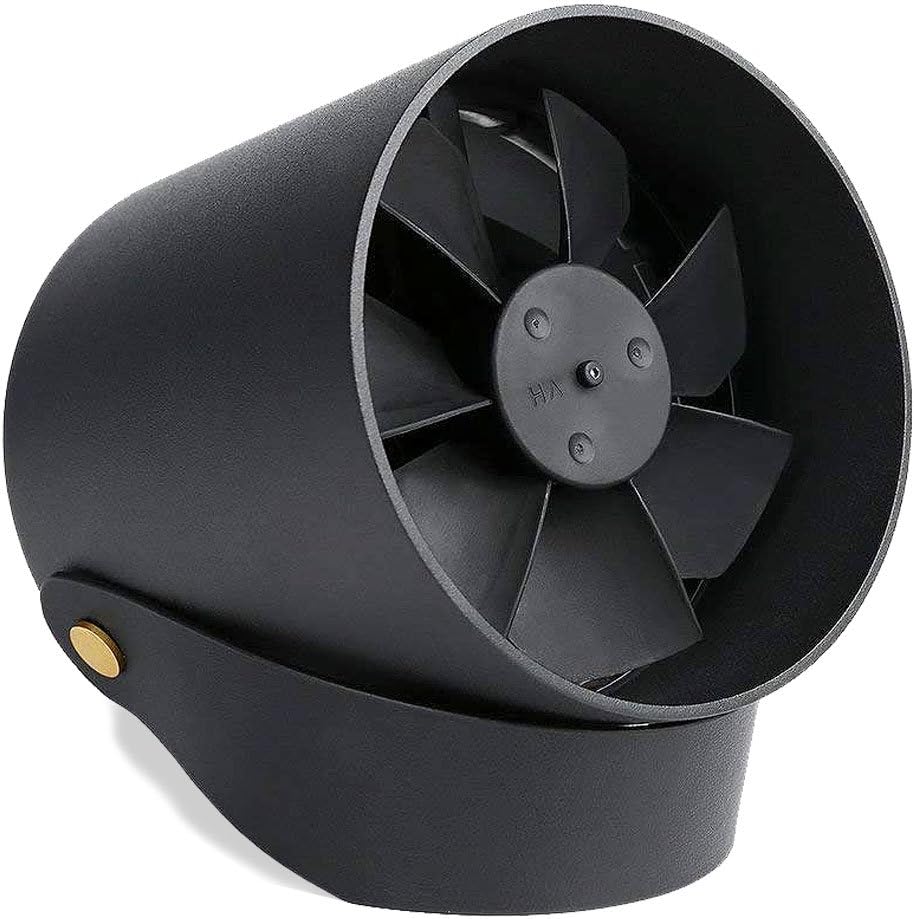 Oroshi Desk Fan With USB - Smart Quiet USB Powered Premium Touch Control Fan - 4 inch - With Handle - Black