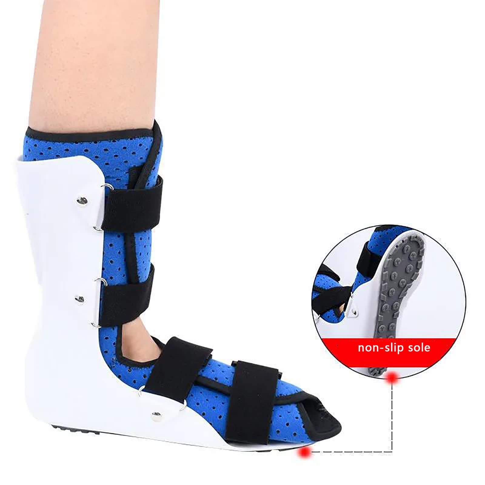 Tobillera ortopédica, soporte ajustable para pie caído, fascitis plantar, tendinitis de Aquiles, recuperación de lesiones