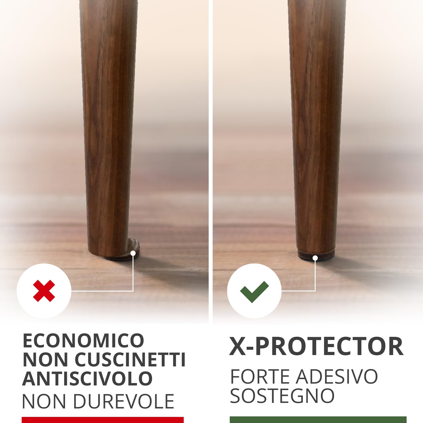 Piedini In Gomma Adesivi 25mm X 5mm &ndash; Confezione Multipla, Finitura Nera Opaca
