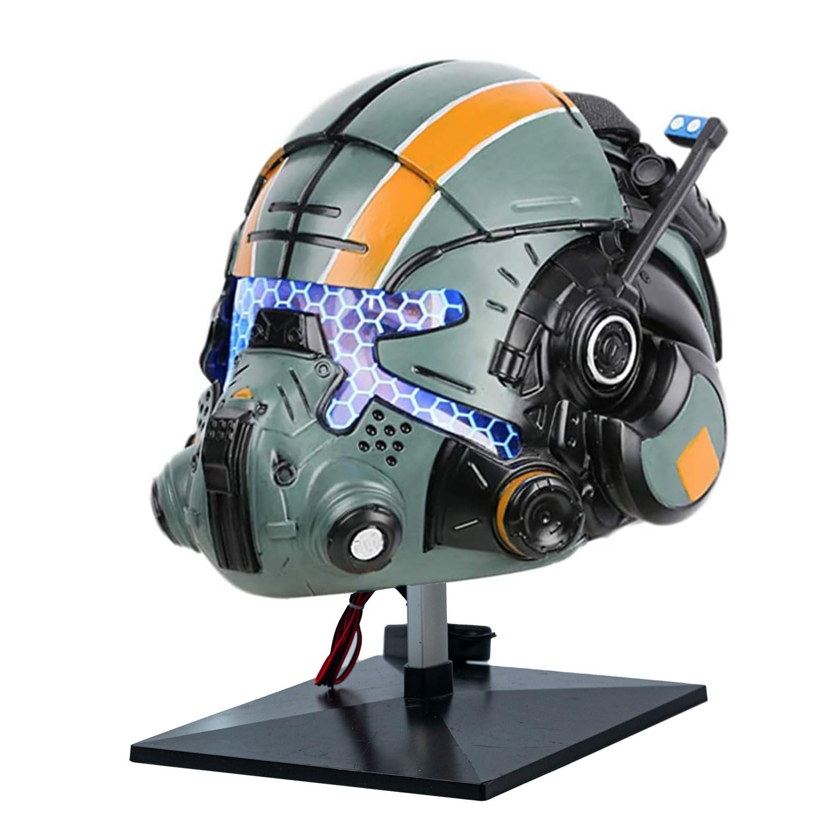 Pluscraft Halloween helmet J Cooper Full Head Resin Mask for Men Cosplay Costume Collectors Accessories (Version 1)