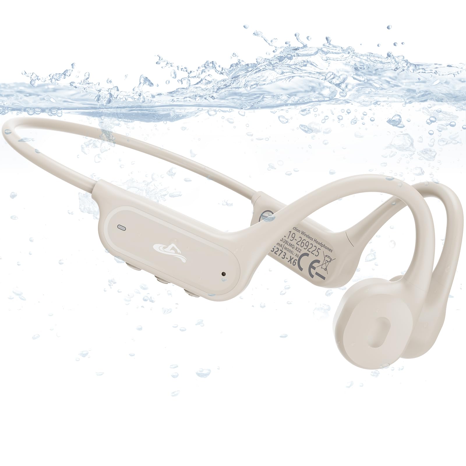 Guudsoud Auriculares MP3 para natación IP68, conducción ósea, 32 GB, micrófono inalámbrico y Llamadas Manos Libres