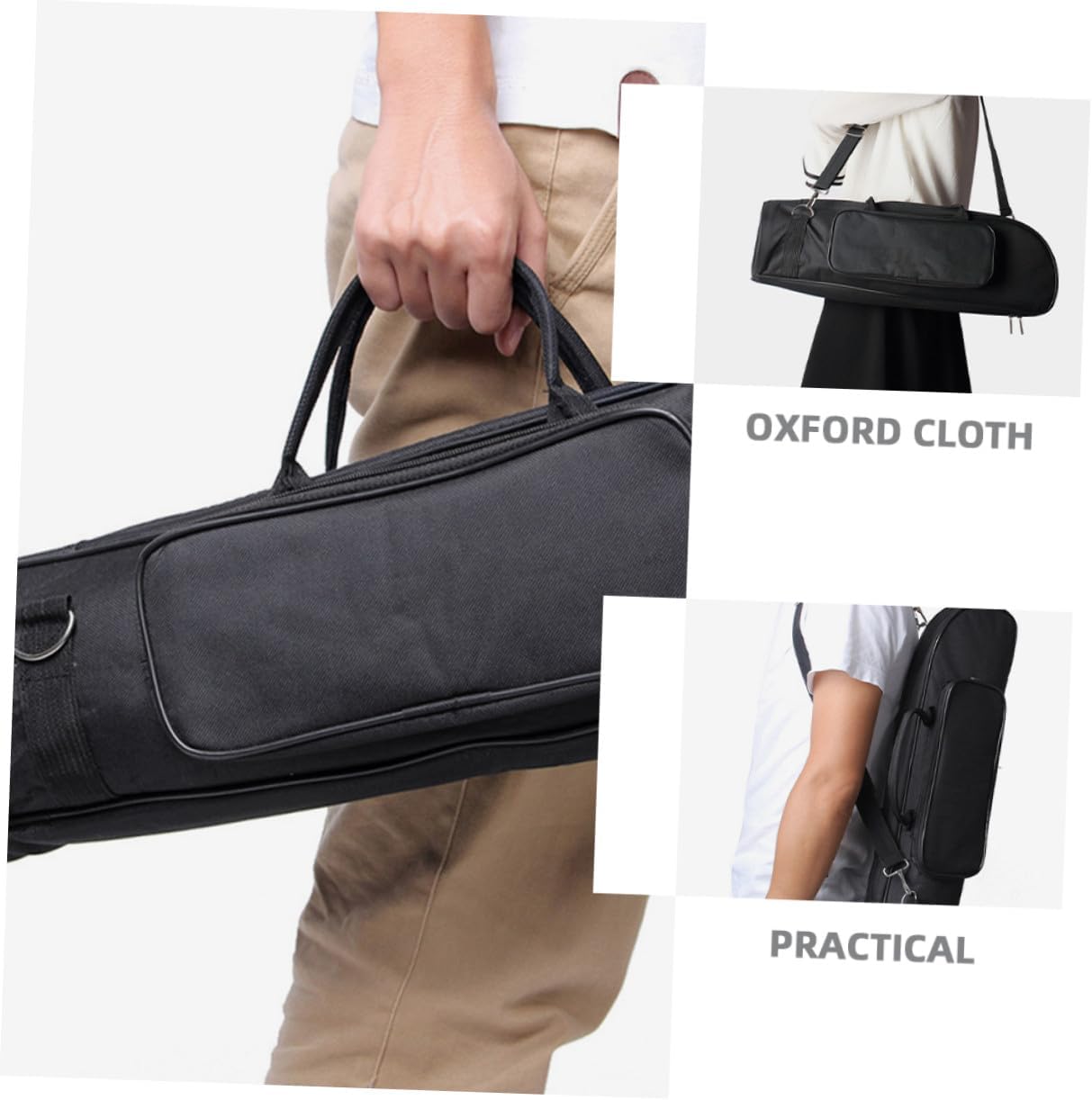 SOLUSTRE Oxford Cloth Trumpet Bag Padded Wind Instrument Case Portable Handheld Gig Bag for Musicians Traveling Protection
