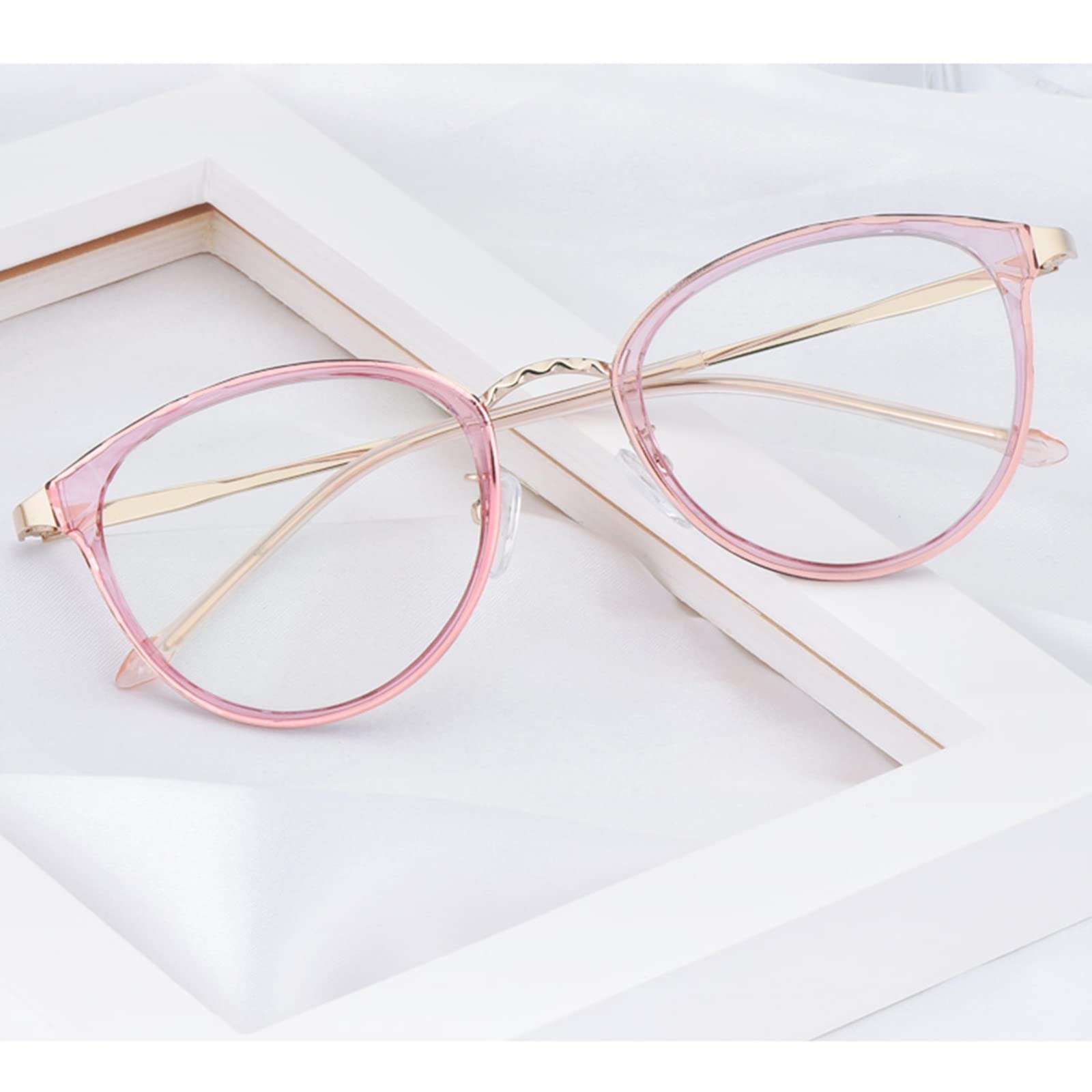 Damskie Okulary Do Czytania W Kształcie Kociego Oka, Modne Okulary Blokujące Niebieskie Światło, Przeciw Zmęczeniu Oczu/Pink/3.0 *