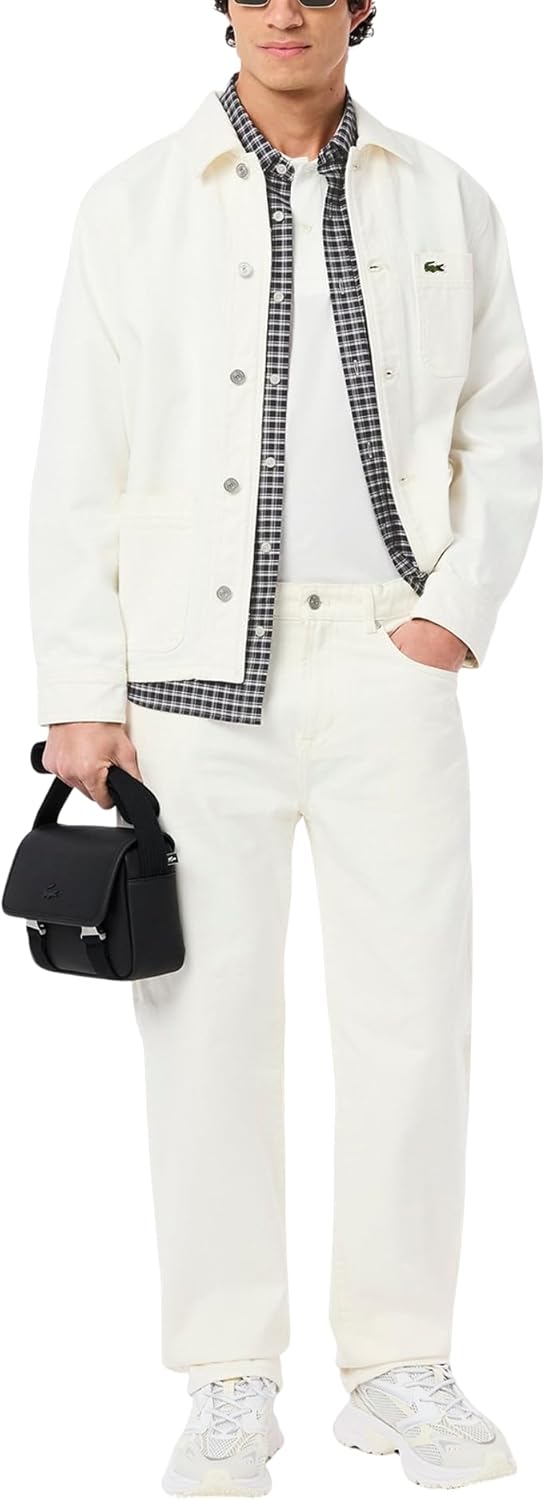 Lacoste Men's Regular Fit Stretch Plaid Shirt - Image 5