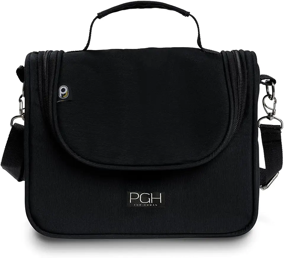Bolsa Lancheira Térmica Impermeável, PGH, Modelo Compact Preto - Capacidade de 8 Litros