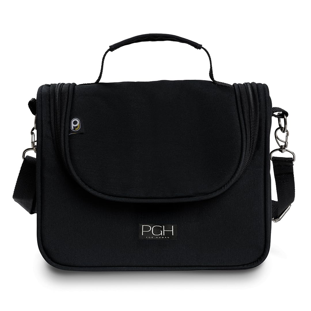 Bolsa Lancheira Térmica Impermeável, PGH, Modelo Compact Preto - Capacidade de 8 Litros