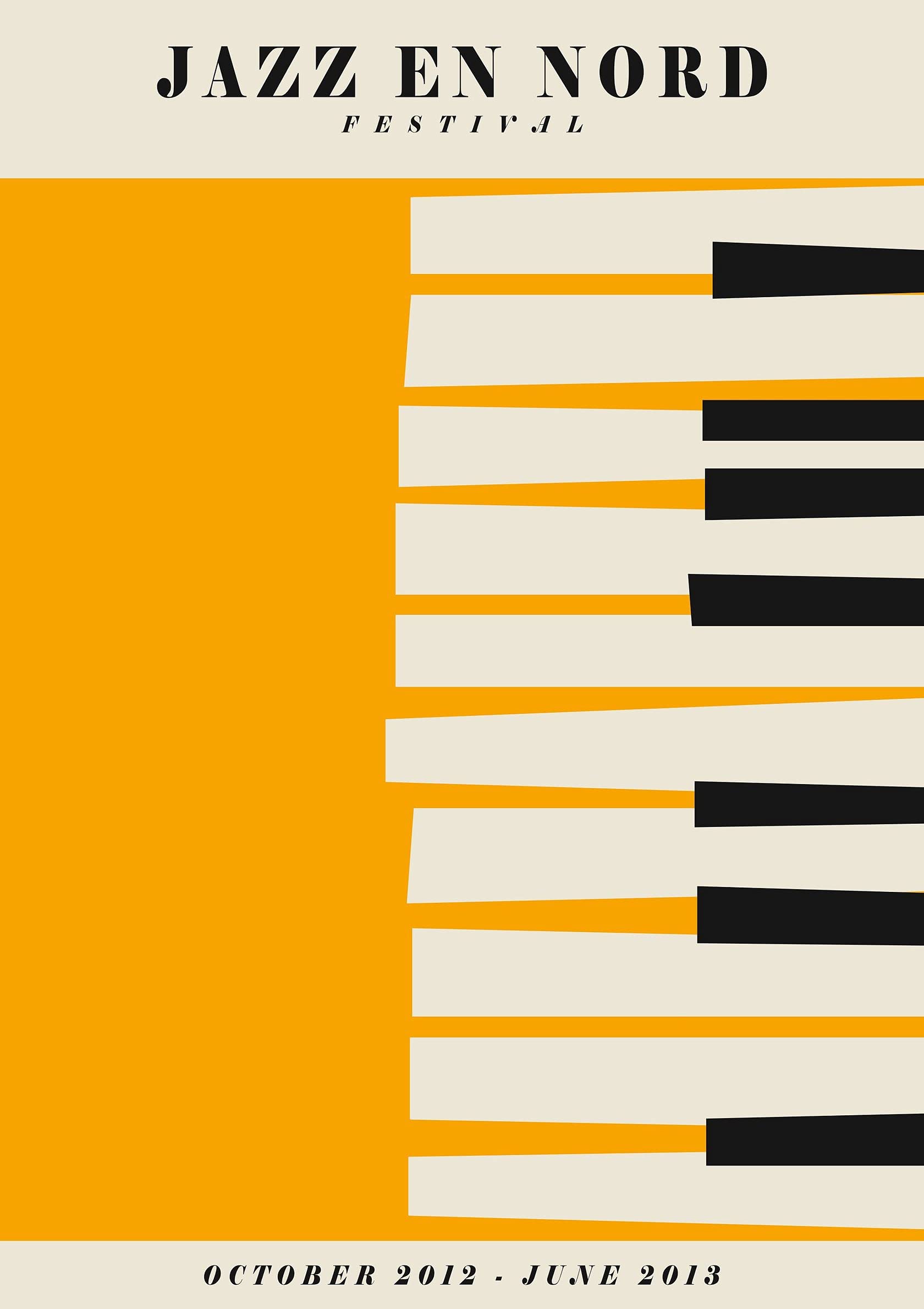 WowPosters Jazz en Nord Festival Poster - 50x70 cm