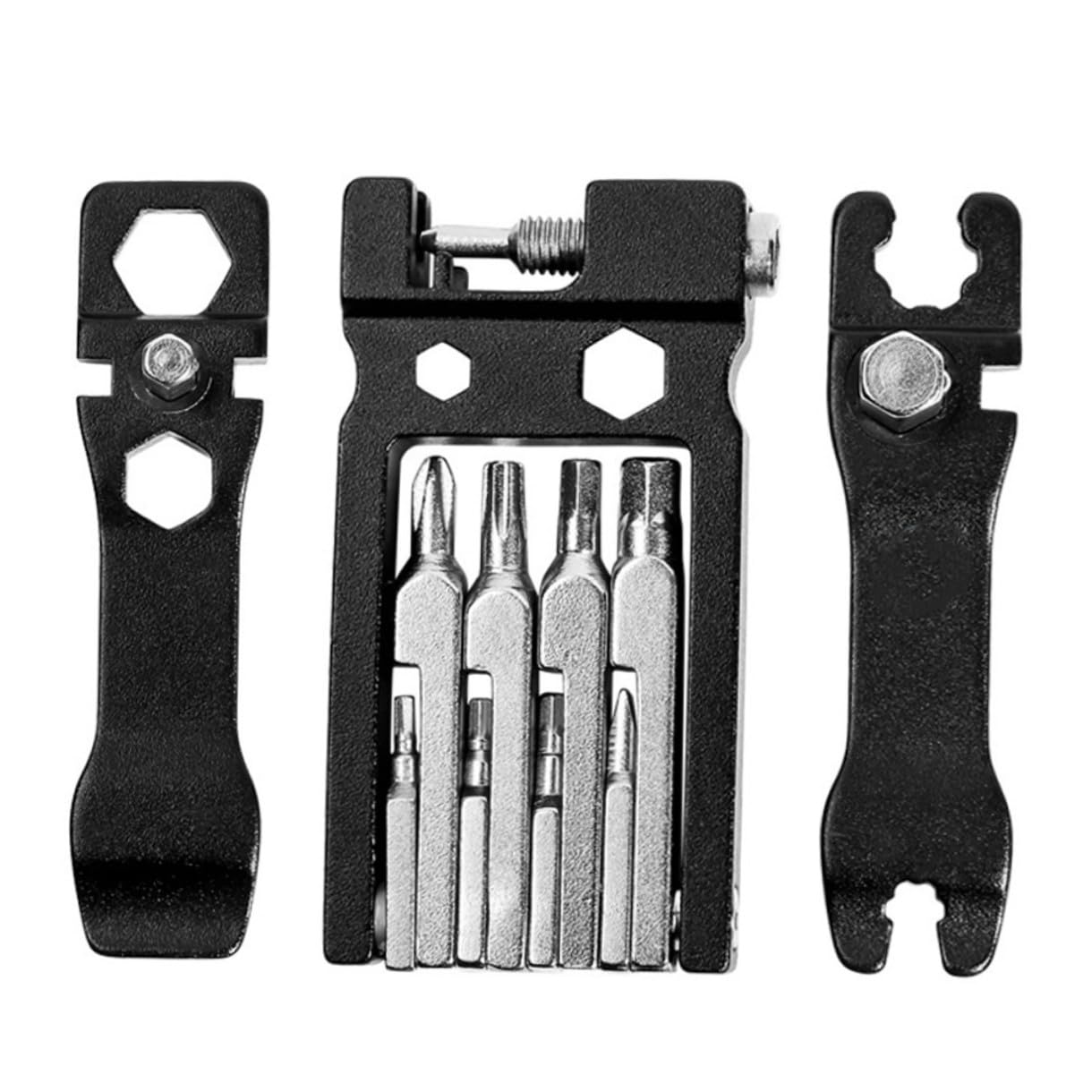 ifundom 2 Pezzi Strumento Riparazione per Biciclette Kit Portatile con Chiave e Cacciavite Design in Carbonio Accessori per Manutenzione Bici Corsa