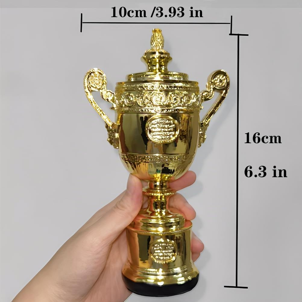 Mini Trofeo di Tennis del British Open Replica della Coppa del Campione del Grande Slam Oggetti da Collezione e Souvenir per Tifosi Decorazioni per Ufficio e casa Regali per Uomo