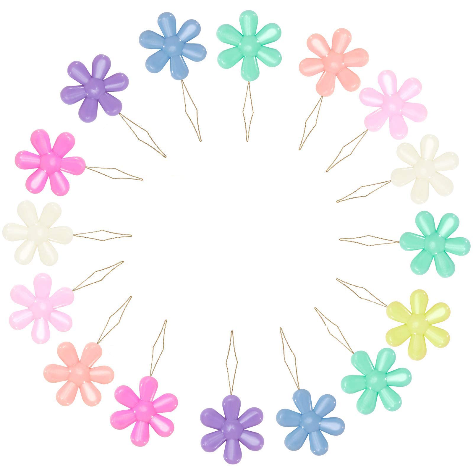 HREDZEO Needle Threader, 30 Pieces Plastic Needle Threader Threading Aid for Needles Needle Threading Tool Needle Threader for Sewing Machine Assorted Colours