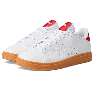 adidas Kids Advantage Base 2.0 Sportswear Shoes (Big Kid) Kids Shoes White/Pure Ruby/Gum