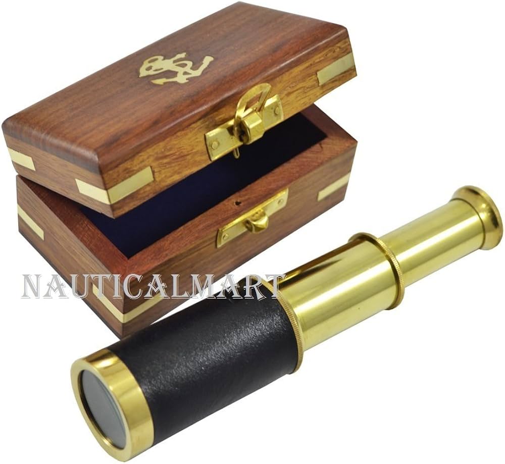 Amazon.co.jp: 古い望遠鏡 海賊 スパイグラス 航海海賊 手望遠鏡 単