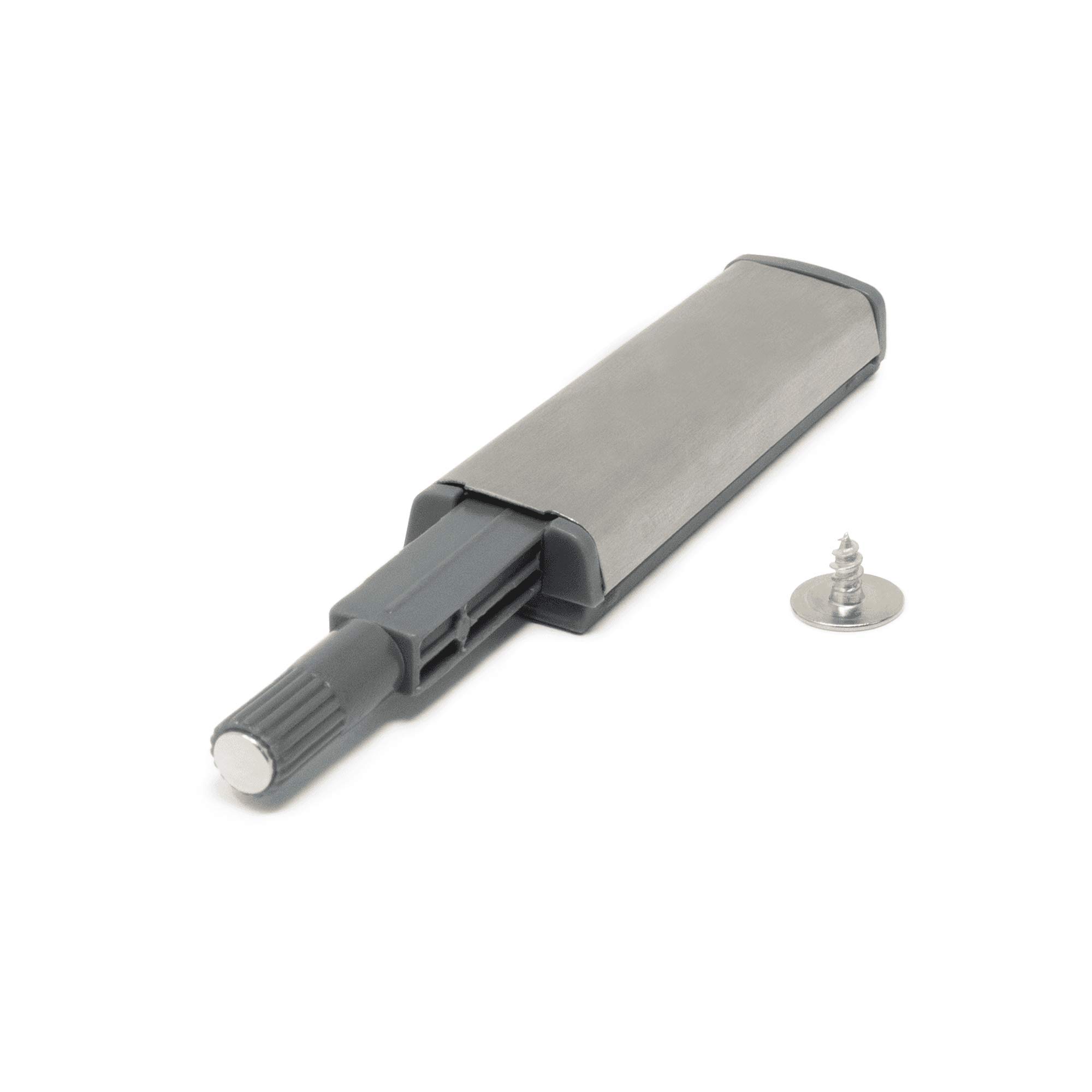 Cierre magnético plateado con fijación oculta para un cierre elegante, simple y seguro para puertas de armario y armario – 80/120 mm – Paquete de 20