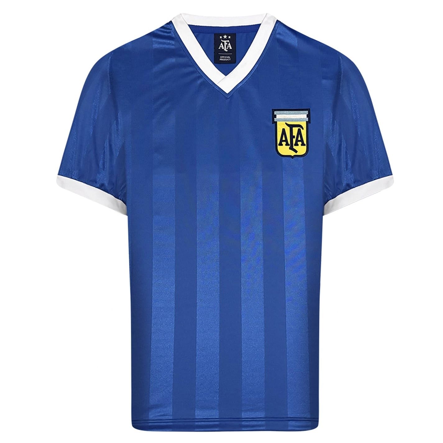 Score Draw Score Draw Argentina Away Shirt 1986 - Blue/White - L