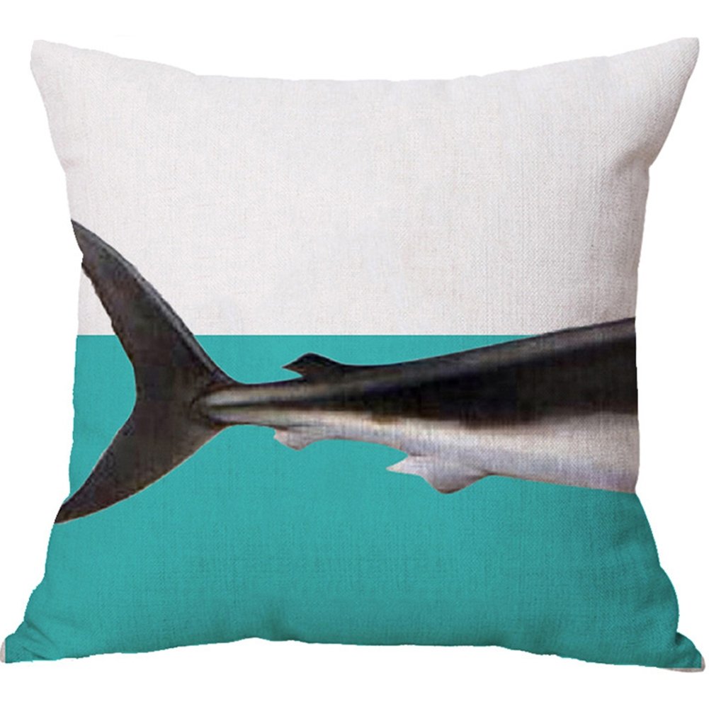 beiguoxia Creative Split Pattern Whale Dinosaur Shark Elephant Pillow Case Cushion Cover