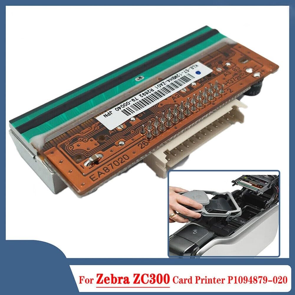 Testina di stampa termica ad alta risoluzione per Zebra ZC100 ZC300 P1094879-020 Scheda Stampante Pezzo di ricambio Grafica testo chiaro senza staffa Design robusto