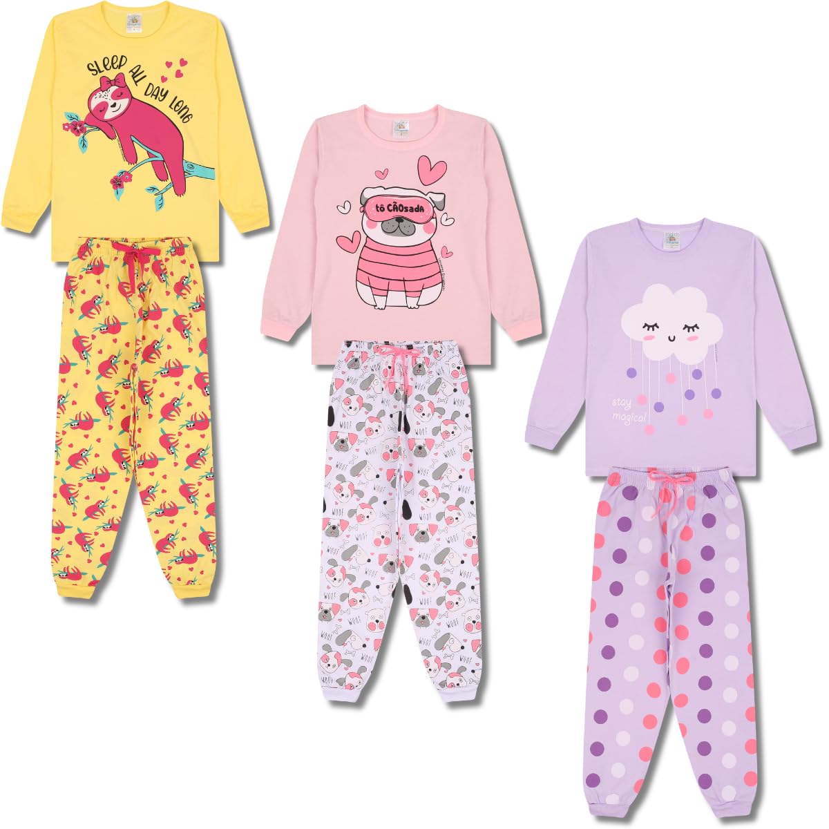 Kit Sortido 6 Peças Pijama Bebê Menina Manga Longa – 3 Conjuntos Pijama Bebê Feminino Algodão em promoção! Veja a oferta e mais achadinhos de Pijamas & Fantasias Infantis 7 Hoje é o melhor dia para comprar Kit Sortido 6 Peças Pijama Bebê Menina Manga Longa – 3 Conjuntos Pijama Bebê Feminino Algodão com aquele preço maroto! Promoção! Aproveite a oferta! 7