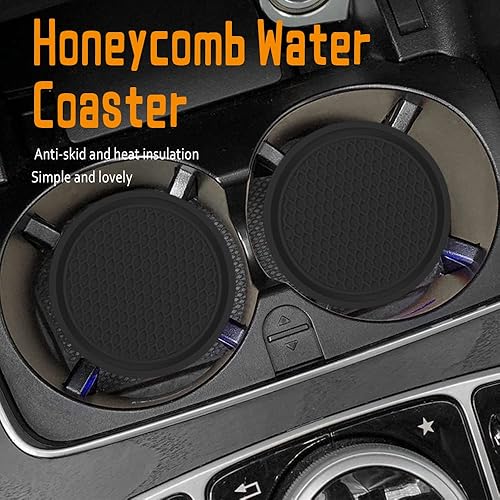 Miniatura 7 de 2 posavasos para automóvil, antideslizante, universal, portavasos para automóvil, portavasos de PVC, accesorios interiores de automóvil, adecuados