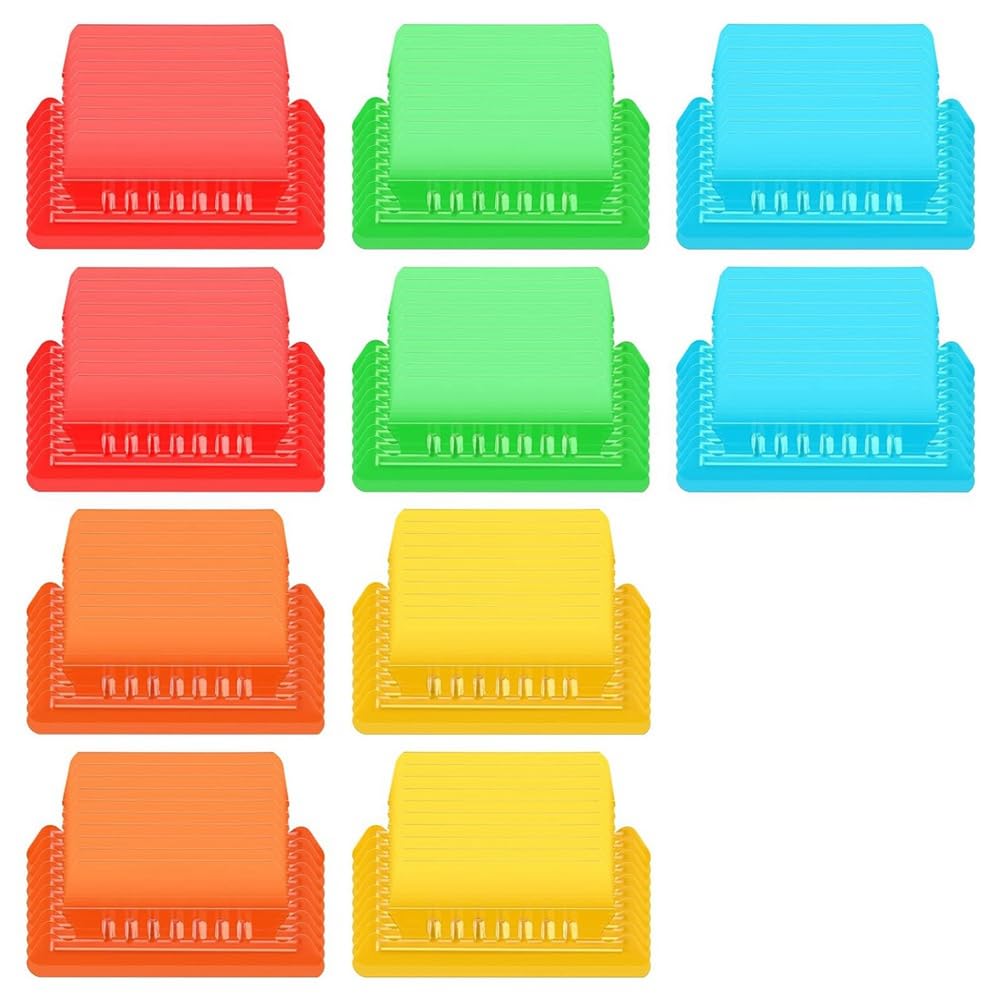 Histos 100 PestañAs para Carpetas de Archivos, PestañAs e Inserciones para Carpetas de Archivos Colgantes de 3,15 Pulgadas, PestañAs para Archivos Colgantes de PláStico, Multicolor