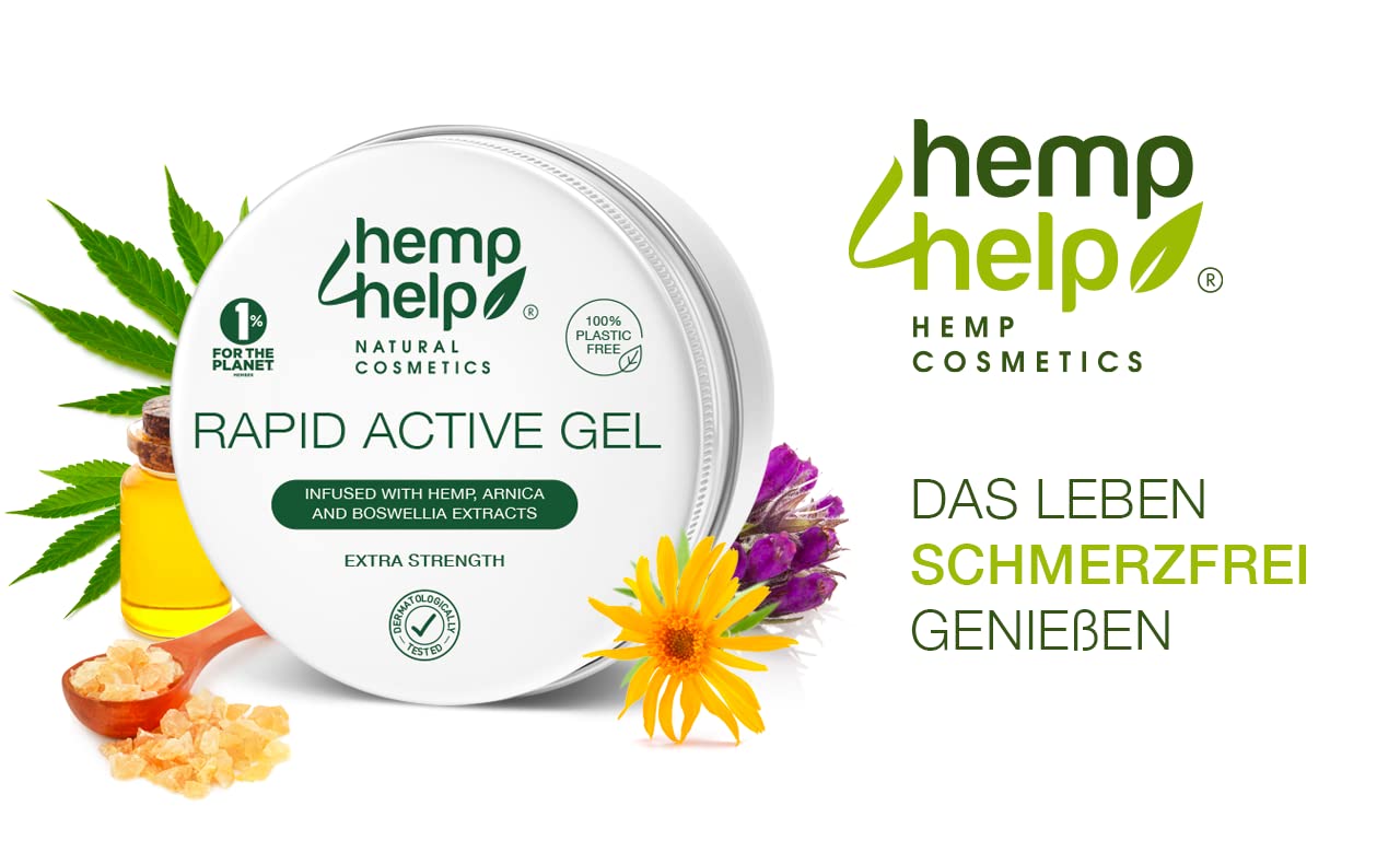 Natural Muscle & Joint Relief Gel Extra Strength Hemp, Arnica, Boswellia and Comfrey Formula