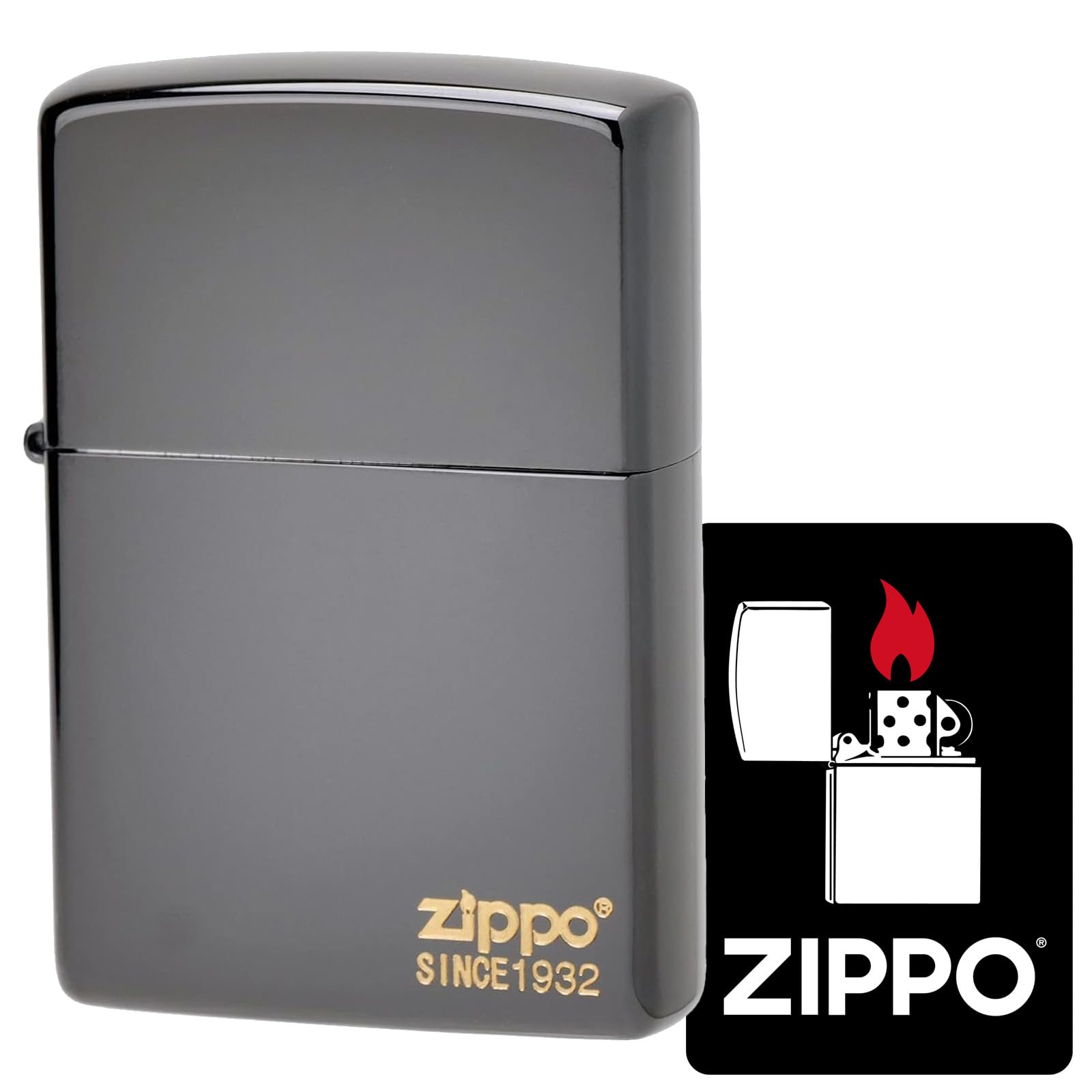 Amazon.co.jp: ジッポー(Zippo) ライター 防風 真鍮製 ロゴ チタン 