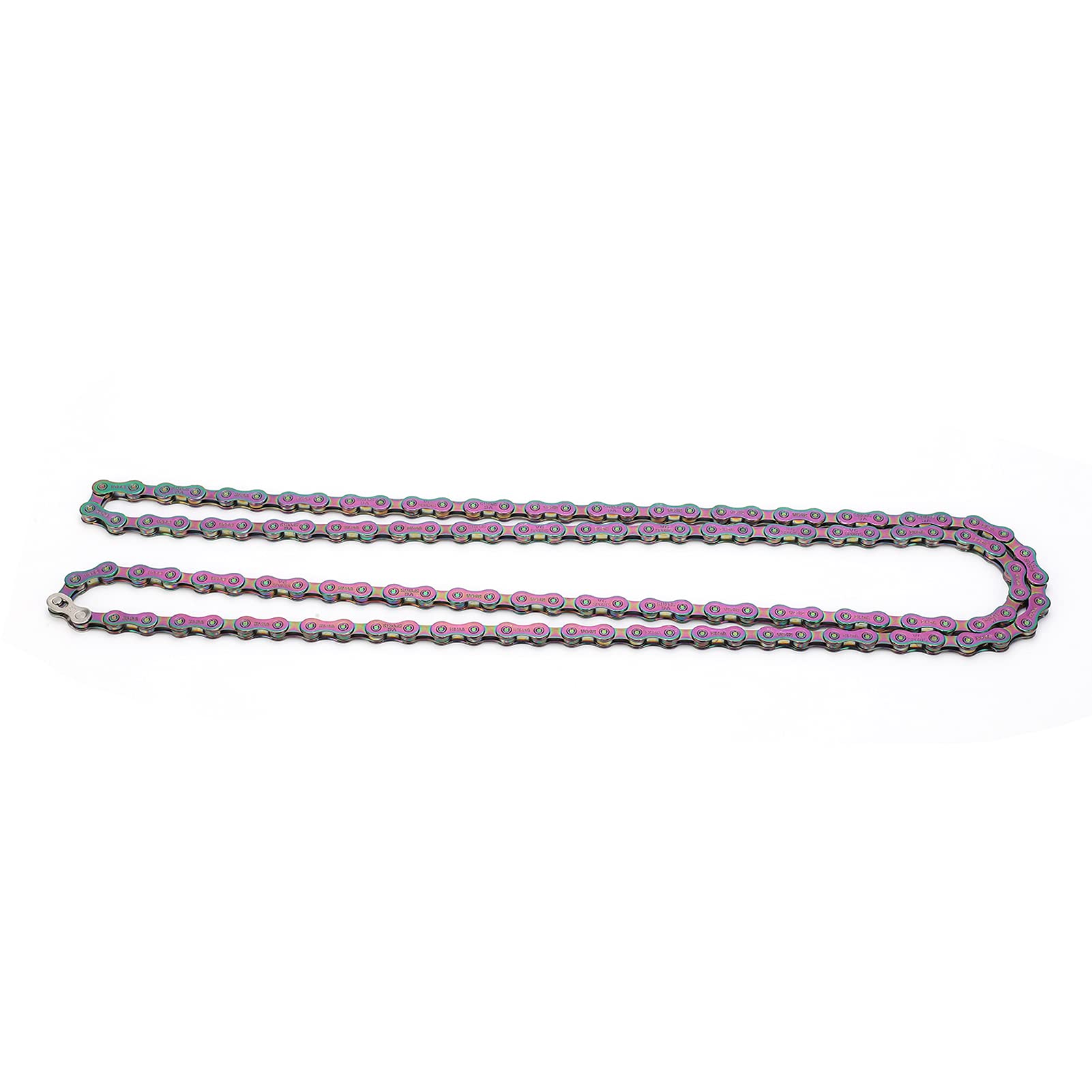 Naroote Cadena de Bicicleta de 12 Velocidades, Cadenas de Bicicleta Ligeras de Acero Al Carbono de Alta Resistencia, Eslabones de Cadena de División Rápida con Antioxidante, Ideal para Bicicletas de