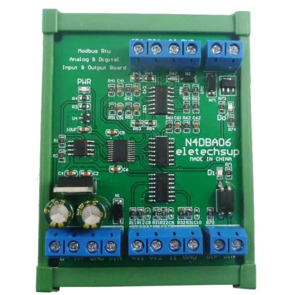 UDSKNV[KSL 0-5V 0-10V 4-20MA ADC RS485 Modbus RTU Board N4DBA06 DC 12V 8CH Analog Digital Input Output Devices B