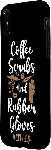 Miniatura 8 de iPhone 11 CNA Enfermera Certificado Asistente de Enfermería Café Café Scrubs & Case